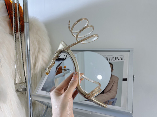 RENE CAOVILLA JEWEL SANDAL SNAKE WITH HEEL MARGOT