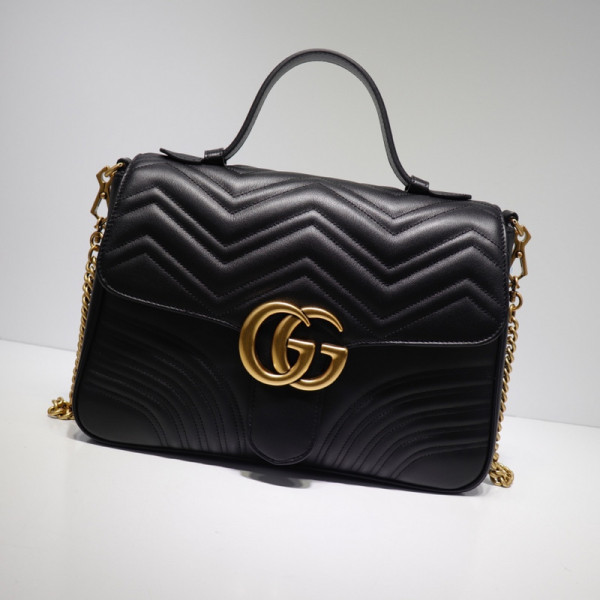 G*u*i gg marmont medium top handle bag