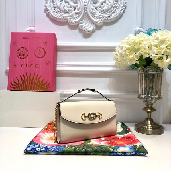 G*u*i zumi smooth leather small shoulder bag