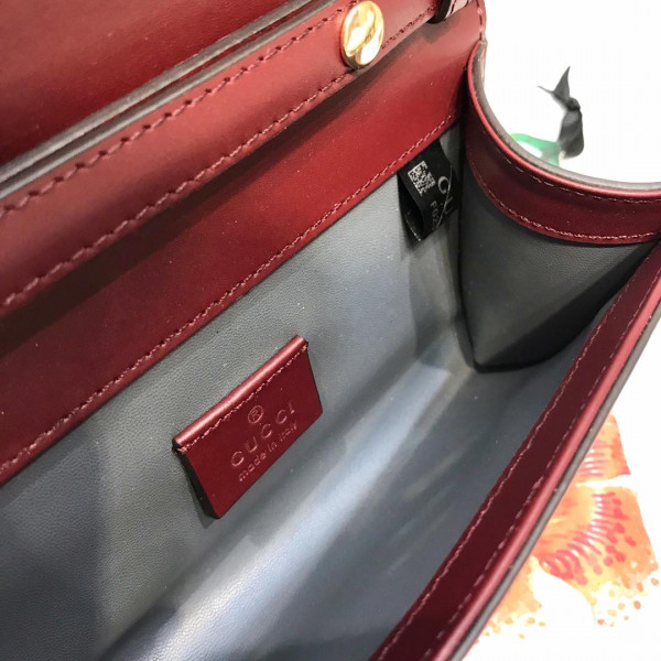 G*u*i zumi smooth leather mini shoulder bag