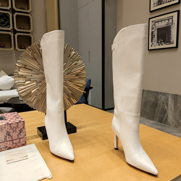 Ji*y Ch* alizze leather knee-high boots