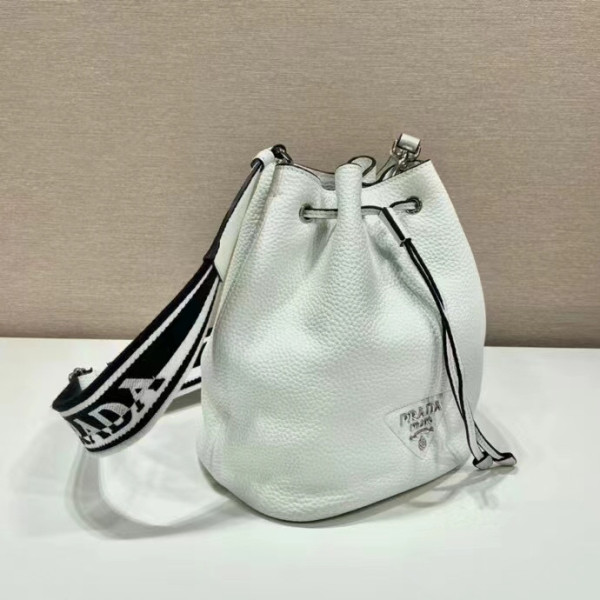 Pra*a  leather bucket bag