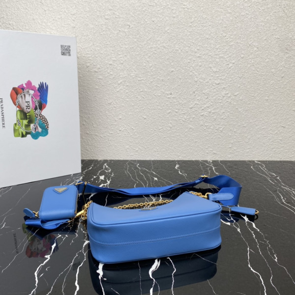 Pra*a re-edition 2005 saffiano bag-22*18*6.5cm