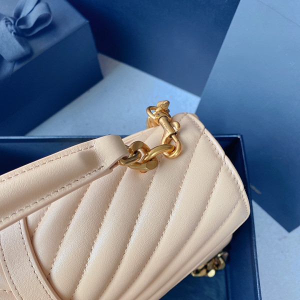 Y*L medium leather shoulder bag-24*17*6.5cm