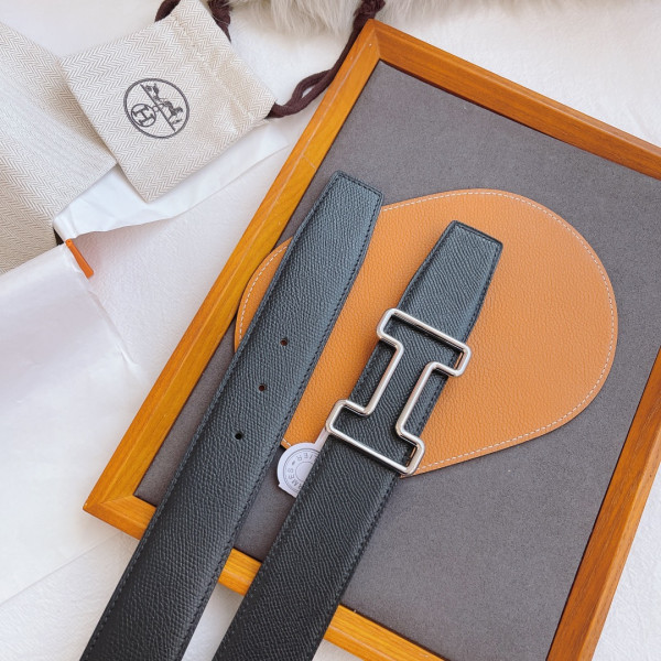 H**mes belt-silver/gold