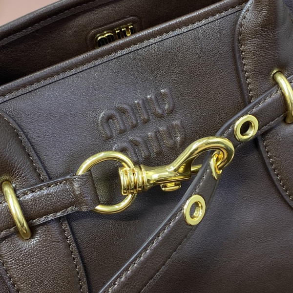 M*um*u aventure nappa leather bag