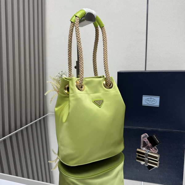 Pra*a mariner re-nylon small bucket bag