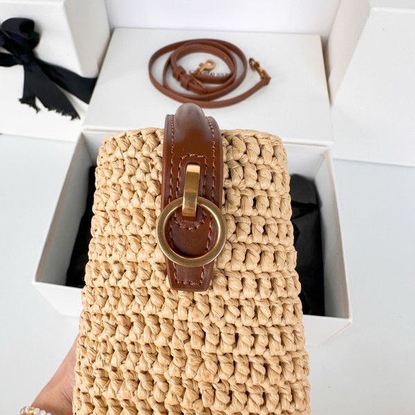 Y*L le 37 mini in raffia -15*13*6cm